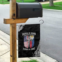 Philippines And USA Garden Flag Grunge Style