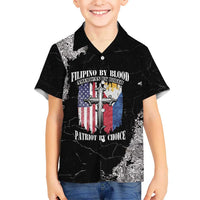 Personalized Philippines And USA Kid Hawaiian Shirt Grunge Style