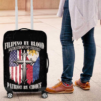 Philippines And USA Luggage Cover Grunge Style