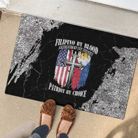 Philippines And USA Rubber Doormat Grunge Style LT05 - Wonder Print Shop