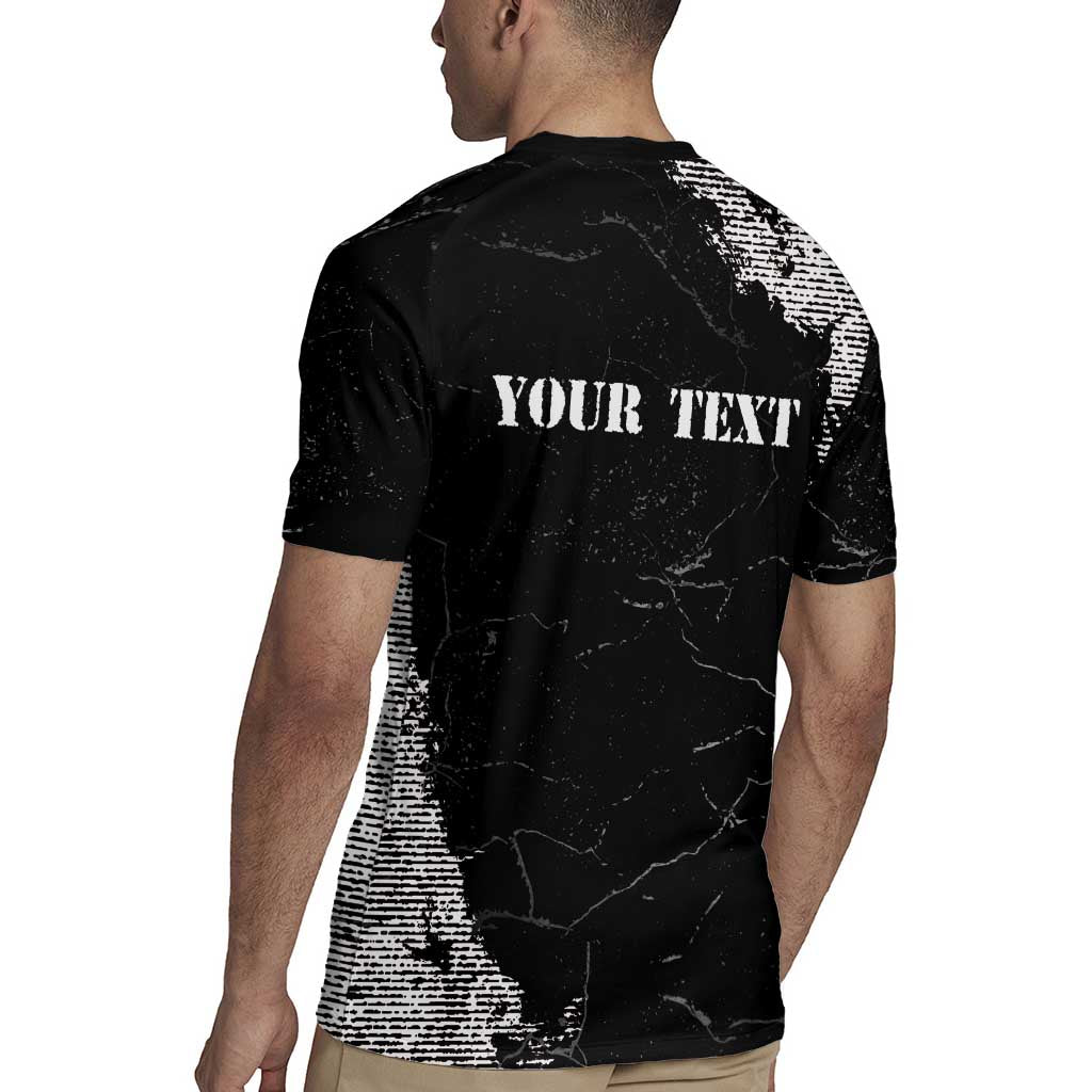 Personalized Philippines And USA Rugby Jersey Grunge Style LT05 - Wonder Print Shop