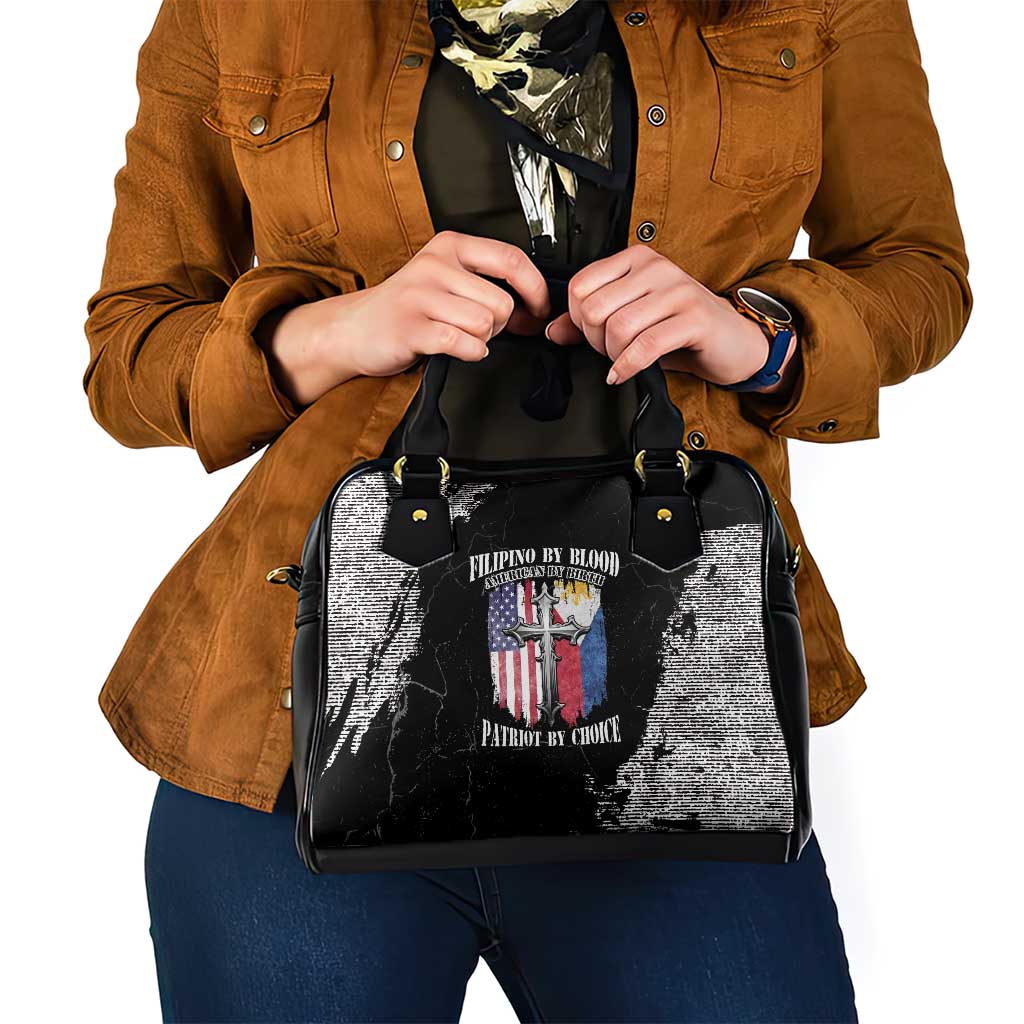 Philippines And USA Shoulder Handbag Grunge Style LT05 - Wonder Print Shop