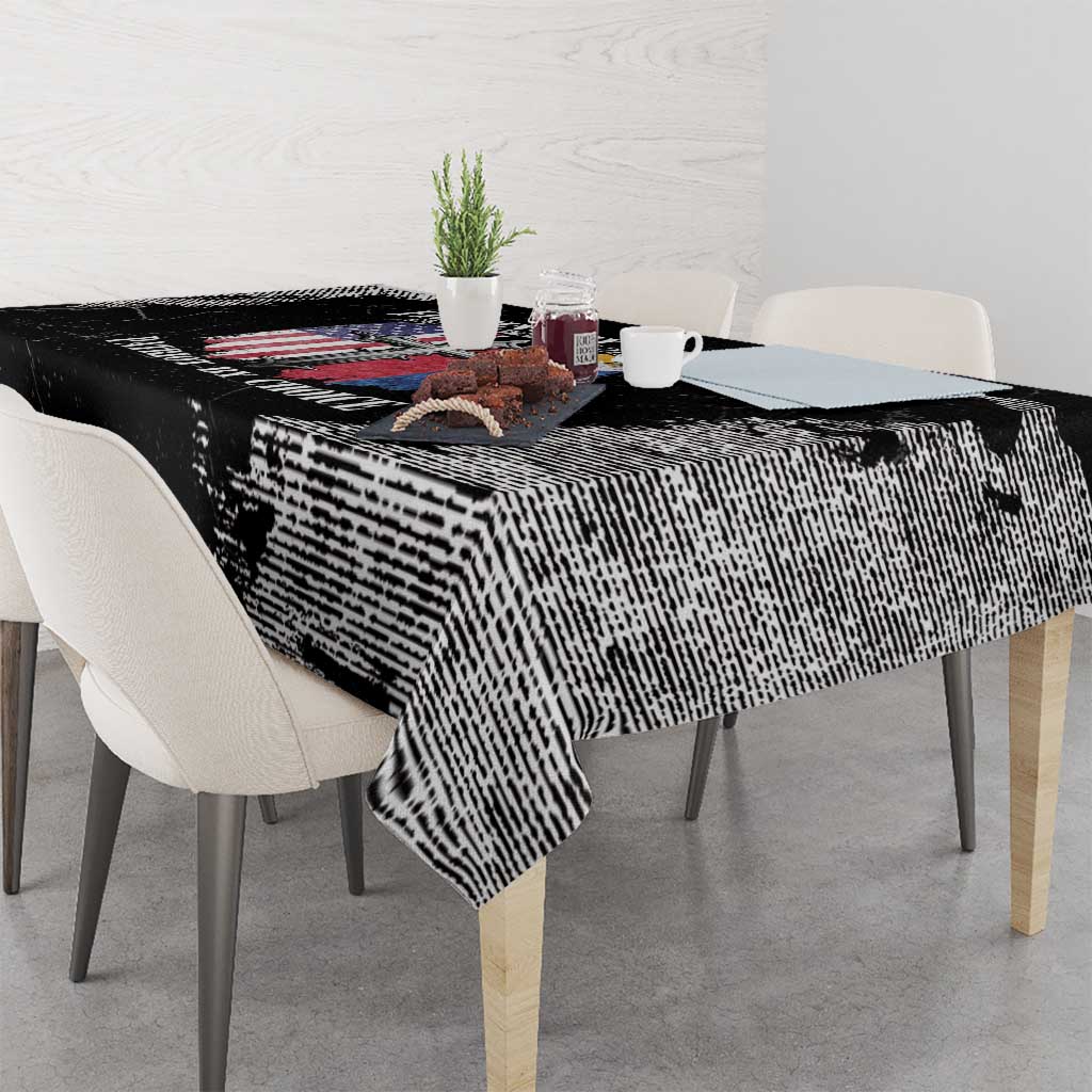 Philippines And USA Tablecloth Grunge Style LT05 - Wonder Print Shop