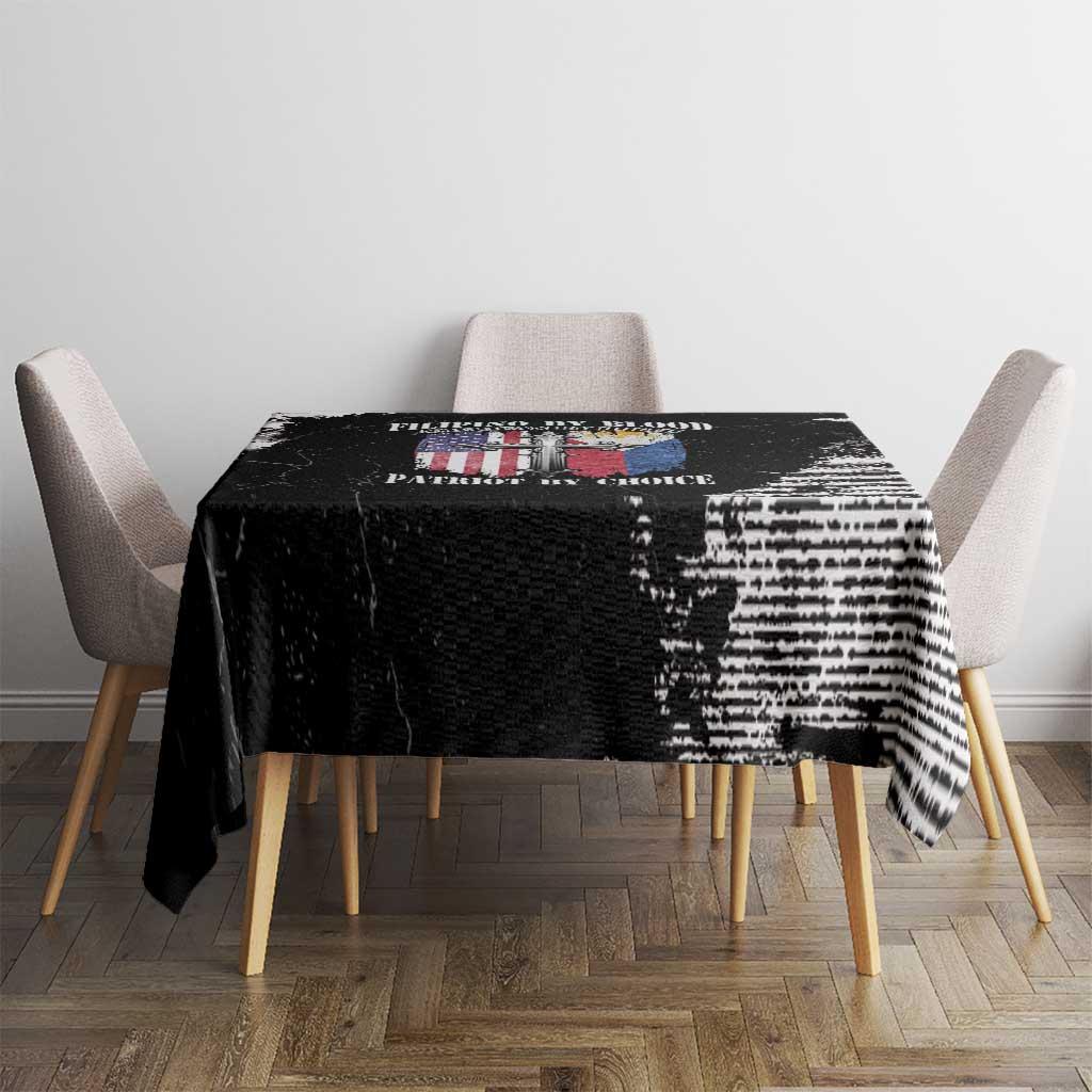 Philippines And USA Tablecloth Grunge Style LT05 - Wonder Print Shop