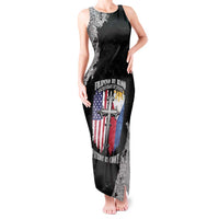 Personalized Philippines And USA Tank Maxi Dress Grunge Style LT05 - Wonder Print Shop