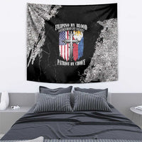 Philippines And USA Tapestry Grunge Style LT05 - Wonder Print Shop