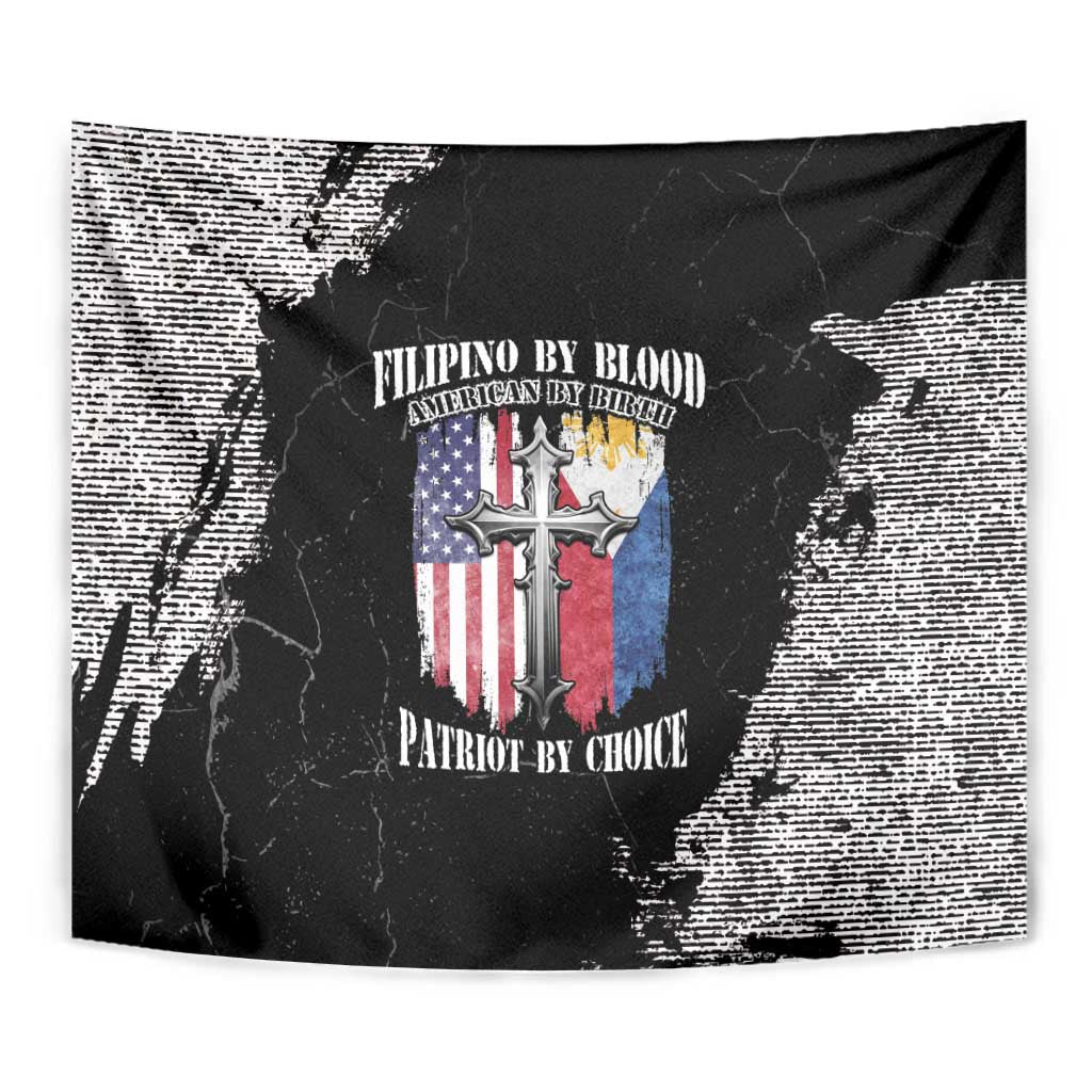 Philippines And USA Tapestry Grunge Style LT05 - Wonder Print Shop