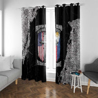 Philippines And USA Window Curtain Grunge Style LT05 - Wonder Print Shop