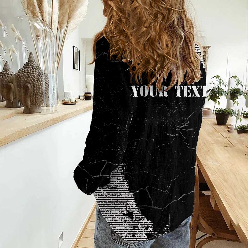 Personalized Philippines And USA Women Casual Shirt Grunge Style LT05 - Wonder Print Shop