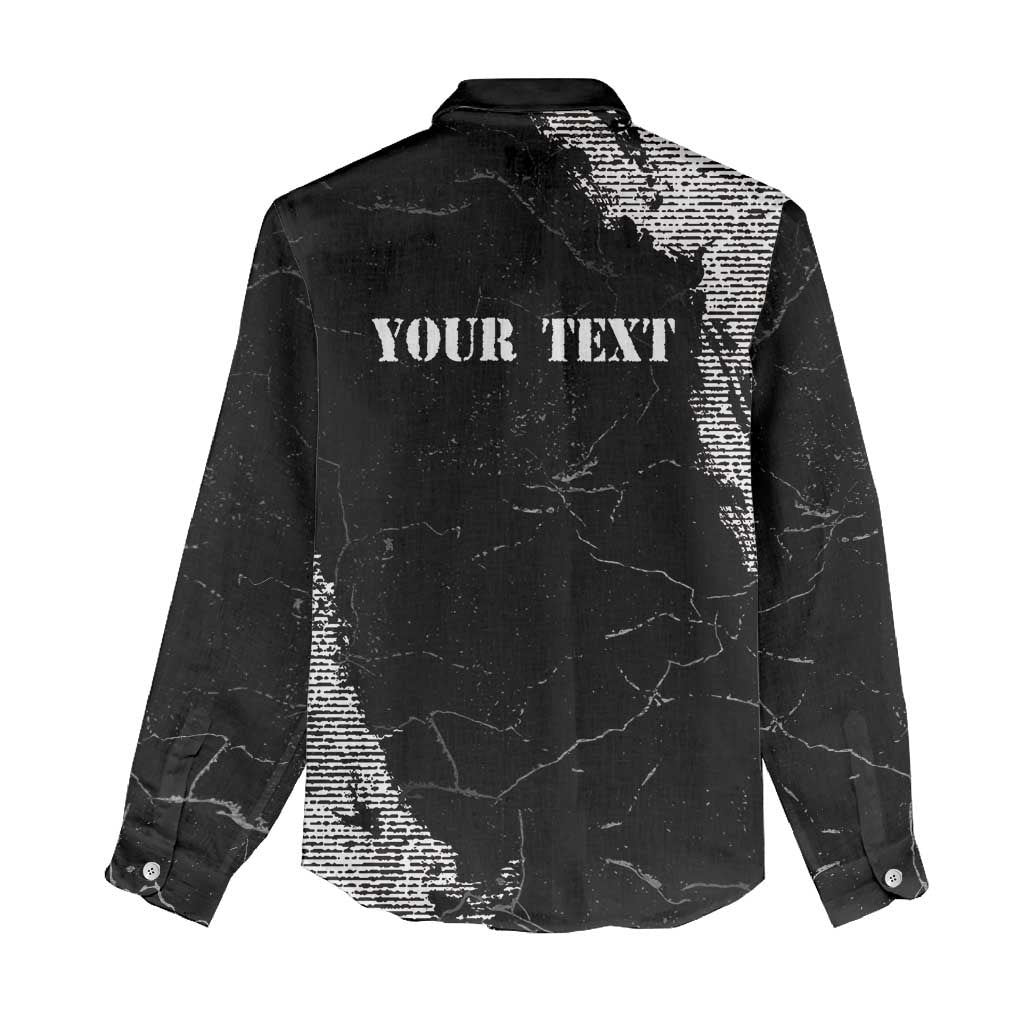 Personalized Philippines And USA Women Casual Shirt Grunge Style LT05 - Wonder Print Shop