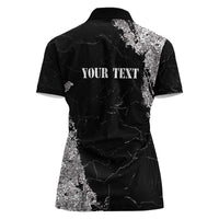 Personalized Philippines And USA Women Polo Shirt Grunge Style LT05 - Wonder Print Shop