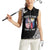 Personalized Philippines And USA Women Sleeveless Polo Shirt Grunge Style LT05 - Wonder Print Shop