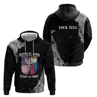Personalized Philippines And USA Zip Hoodie Grunge Style LT05 - Wonder Print Shop