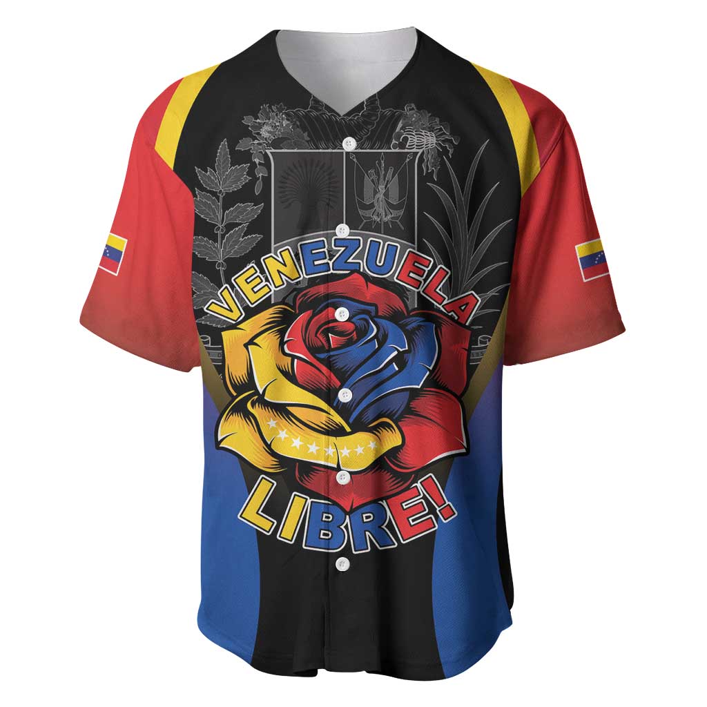 Venezuela Libre Baseball Jersey Freedom And National Pride - Wonder Print Shop