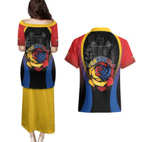 Venezuela Libre Couples Matching Puletasi and Hawaiian Shirt Freedom And National Pride - Wonder Print Shop