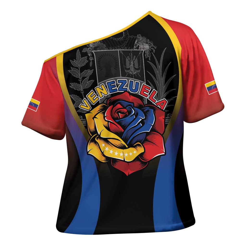 Venezuela Libre Cross Shoulder Shirt Freedom And National Pride - Wonder Print Shop