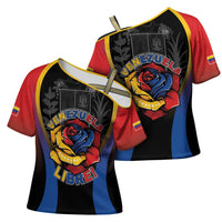 Venezuela Libre Cross Shoulder Shirt Freedom And National Pride - Wonder Print Shop