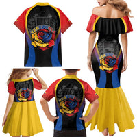 Venezuela Libre Family Matching Mermaid Dress and Hawaiian Shirt Freedom And National Pride - Wonder Print Shop