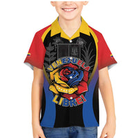 Venezuela Libre Family Matching Mermaid Dress and Hawaiian Shirt Freedom And National Pride - Wonder Print Shop