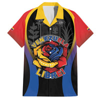 Venezuela Libre Family Matching Off The Shoulder Long Sleeve Dress and Hawaiian Shirt Freedom And National Pride - Wonder Print Shop