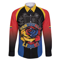Venezuela Libre Family Matching Off The Shoulder Long Sleeve Dress and Hawaiian Shirt Freedom And National Pride - Wonder Print Shop