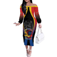Venezuela Libre Family Matching Off The Shoulder Long Sleeve Dress and Hawaiian Shirt Freedom And National Pride - Wonder Print Shop