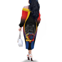 Venezuela Libre Family Matching Off The Shoulder Long Sleeve Dress and Hawaiian Shirt Freedom And National Pride - Wonder Print Shop