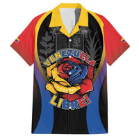 Venezuela Libre Family Matching Short Sleeve Bodycon Dress and Hawaiian Shirt Freedom And National Pride - Wonder Print Shop