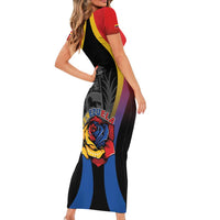 Venezuela Libre Family Matching Short Sleeve Bodycon Dress and Hawaiian Shirt Freedom And National Pride - Wonder Print Shop