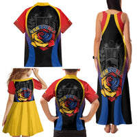 Venezuela Libre Family Matching Tank Maxi Dress and Hawaiian Shirt Freedom And National Pride - Wonder Print Shop