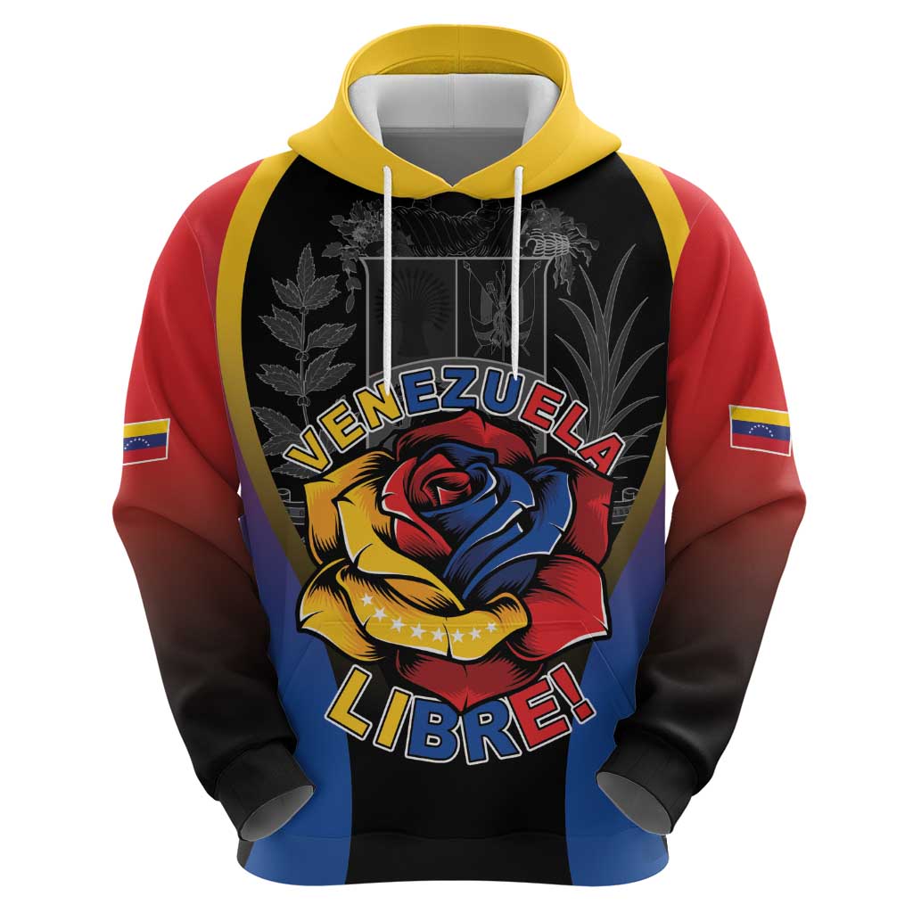 Venezuela Libre Hoodie Freedom And National Pride - Wonder Print Shop