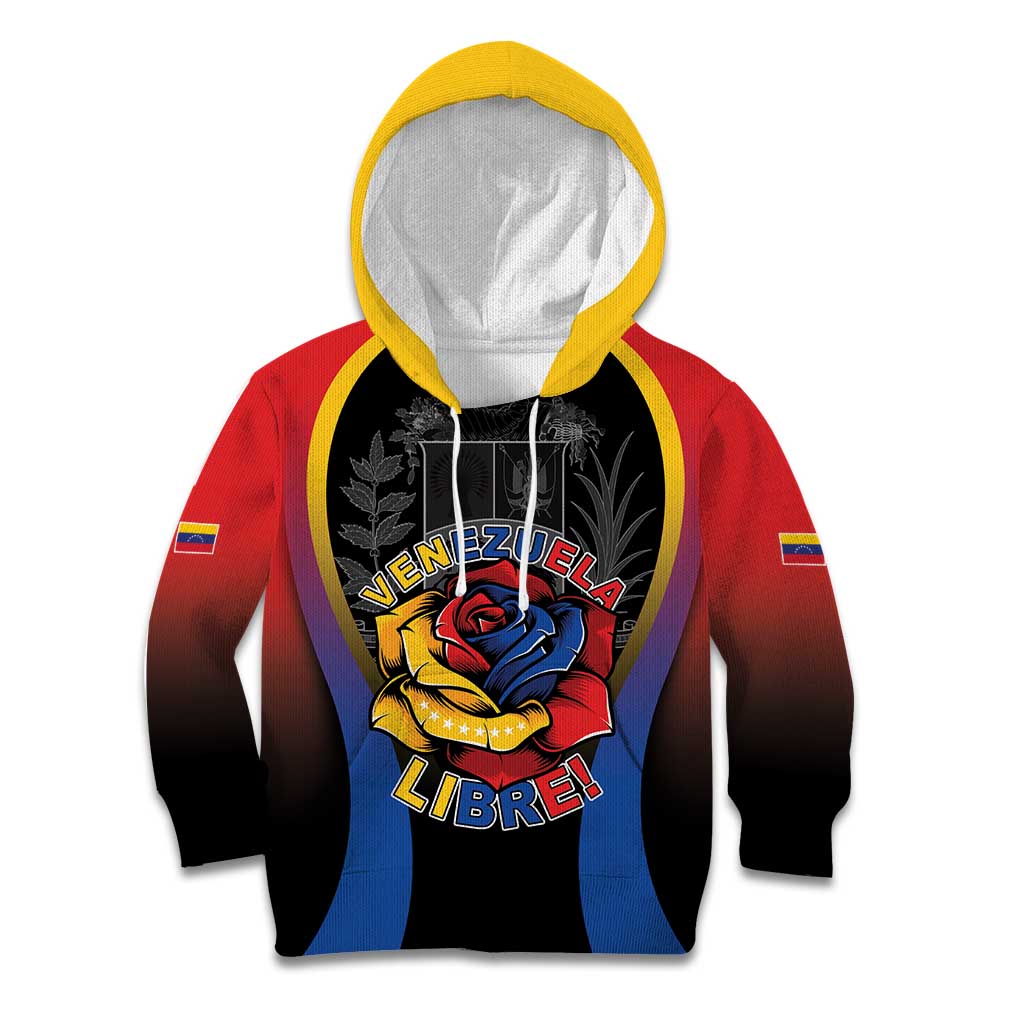 Venezuela Libre Kid Hoodie Freedom And National Pride - Wonder Print Shop