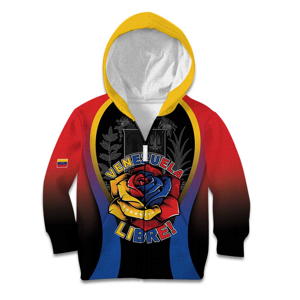 Venezuela Libre Kid Hoodie Freedom And National Pride - Wonder Print Shop