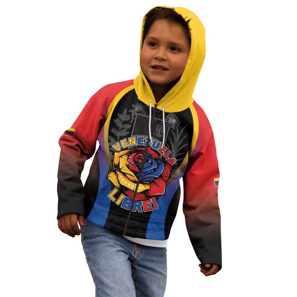 Venezuela Libre Kid Hoodie Freedom And National Pride - Wonder Print Shop