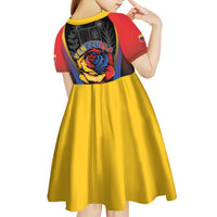 Venezuela Libre Kid Short Sleeve Dress Freedom And National Pride - Wonder Print Shop