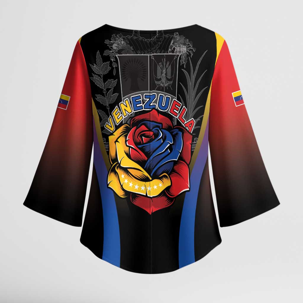 Venezuela Libre Kimono Sleeve Blouse Freedom And National Pride - Wonder Print Shop