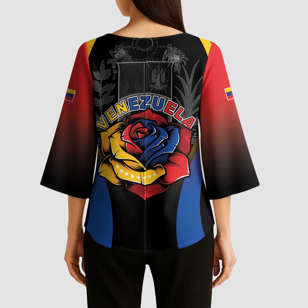 Venezuela Libre Kimono Sleeve Blouse Freedom And National Pride - Wonder Print Shop