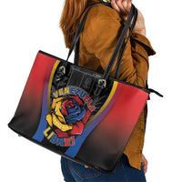 Venezuela Libre Leather Tote Bag Freedom And National Pride - Wonder Print Shop