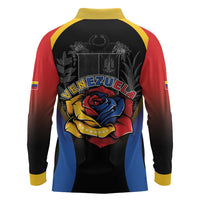 Venezuela Libre Long Sleeve Polo Shirt Freedom And National Pride - Wonder Print Shop