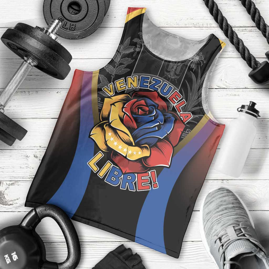 Venezuela Libre Men Tank Top Freedom And National Pride - Wonder Print Shop
