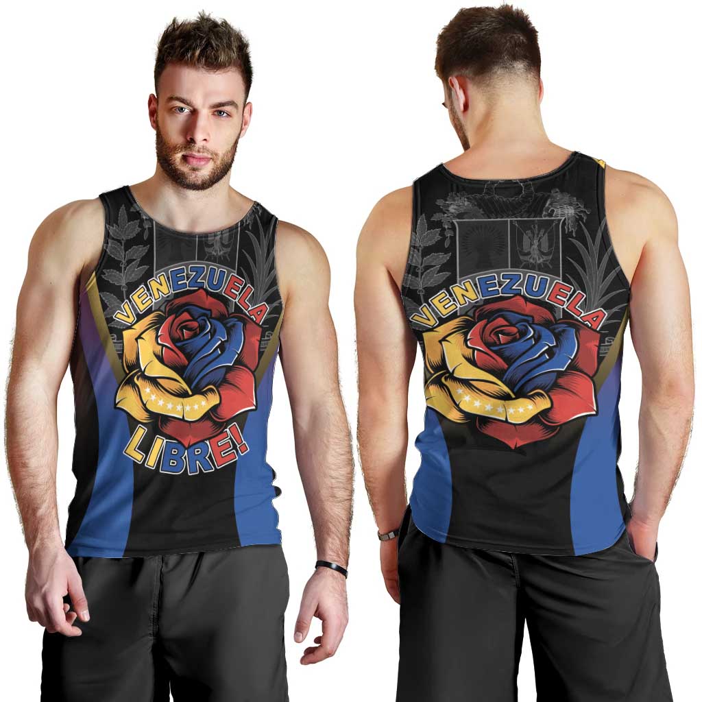 Venezuela Libre Men Tank Top Freedom And National Pride - Wonder Print Shop