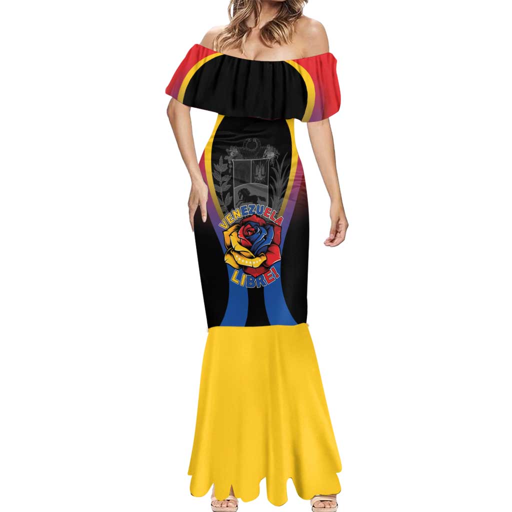 Venezuela Libre Mermaid Dress Freedom And National Pride - Wonder Print Shop
