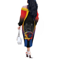 Venezuela Libre Off The Shoulder Long Sleeve Dress Freedom And National Pride - Wonder Print Shop