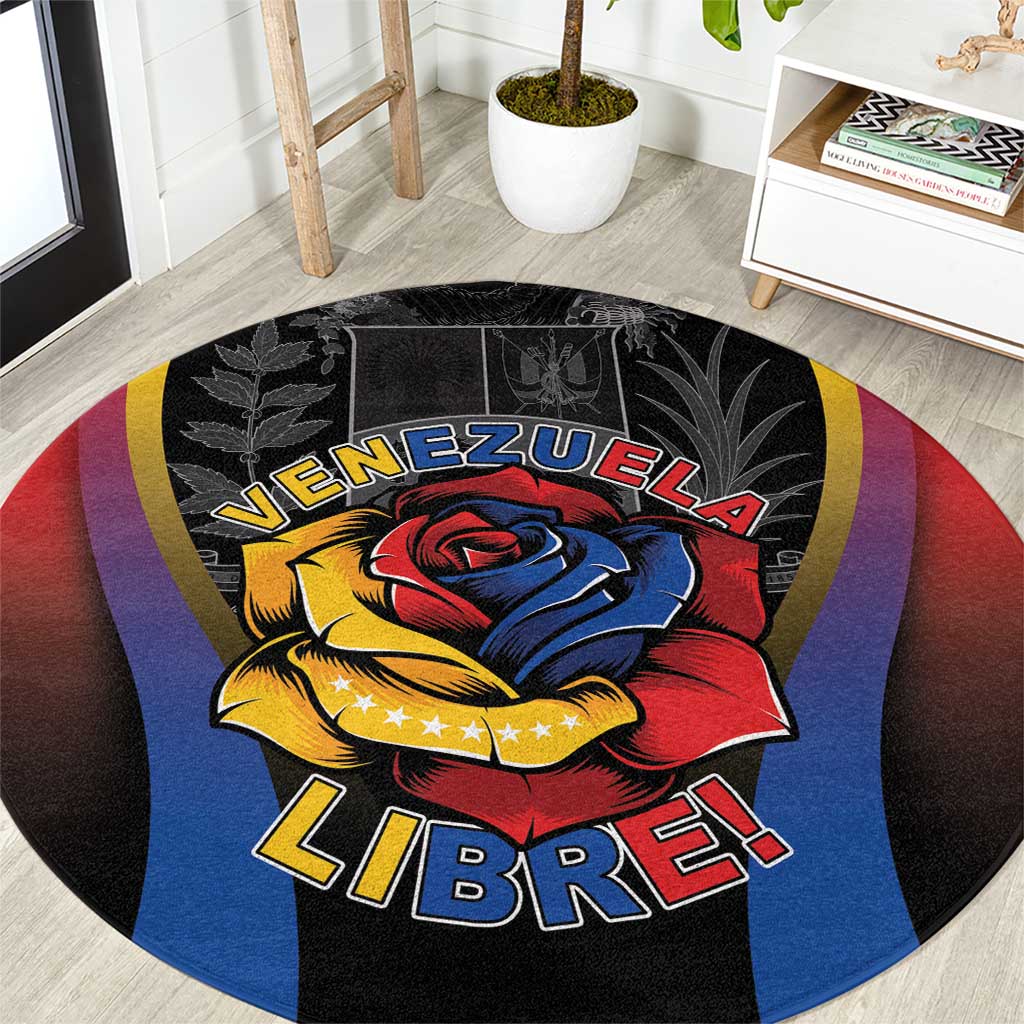 Venezuela Libre Round Carpet Freedom And National Pride - Wonder Print Shop