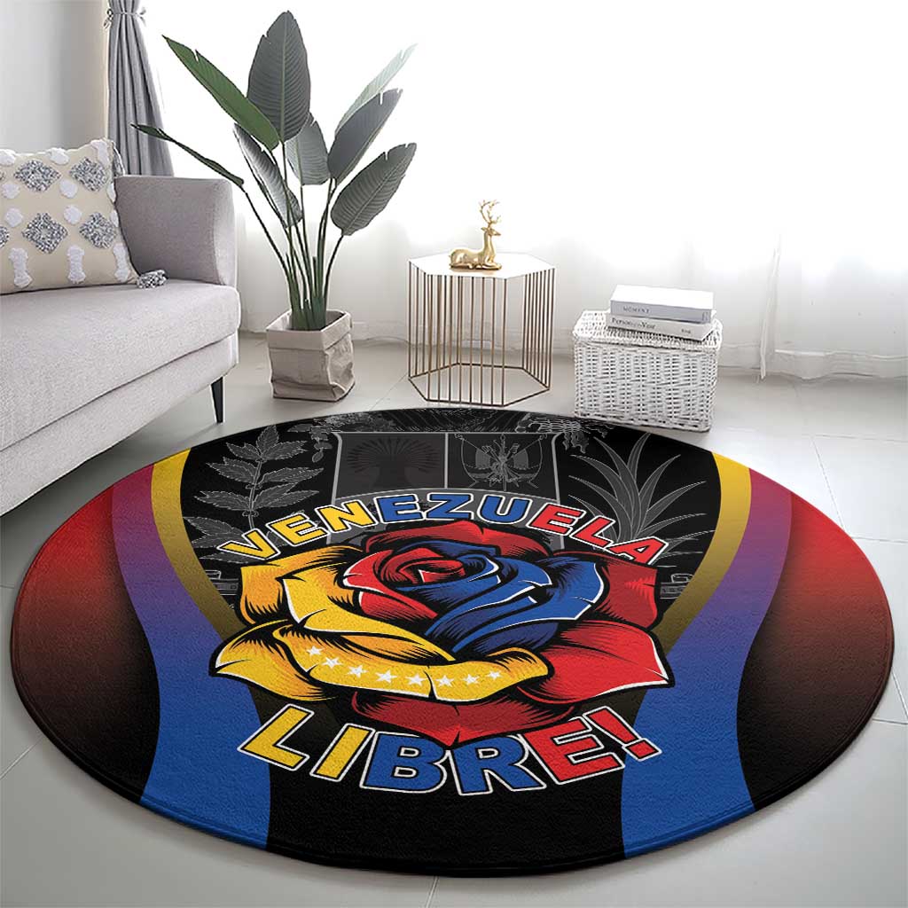 Venezuela Libre Round Carpet Freedom And National Pride - Wonder Print Shop