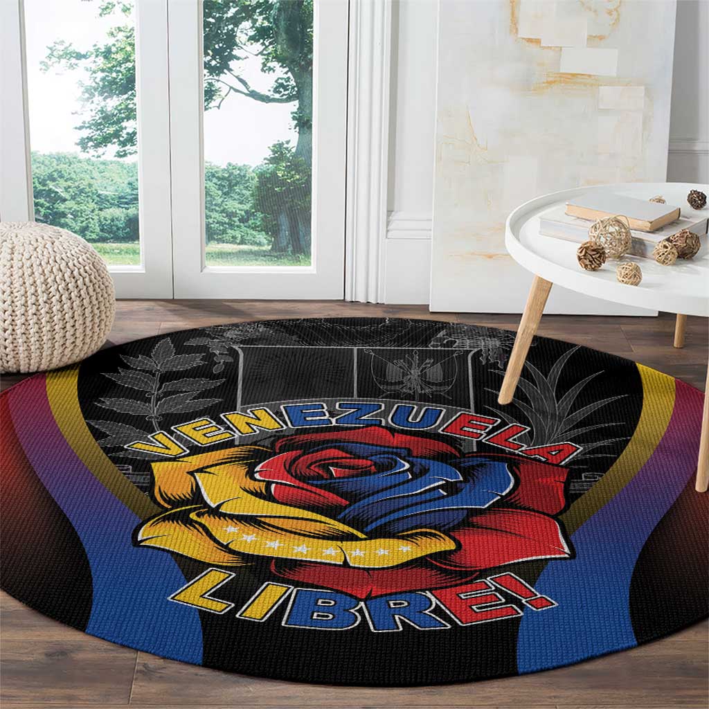 Venezuela Libre Round Carpet Freedom And National Pride - Wonder Print Shop