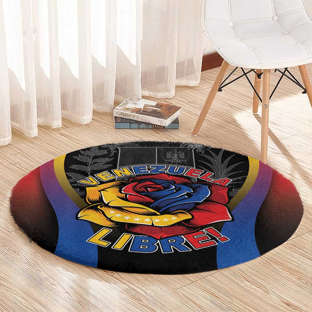 Venezuela Libre Round Carpet Freedom And National Pride - Wonder Print Shop