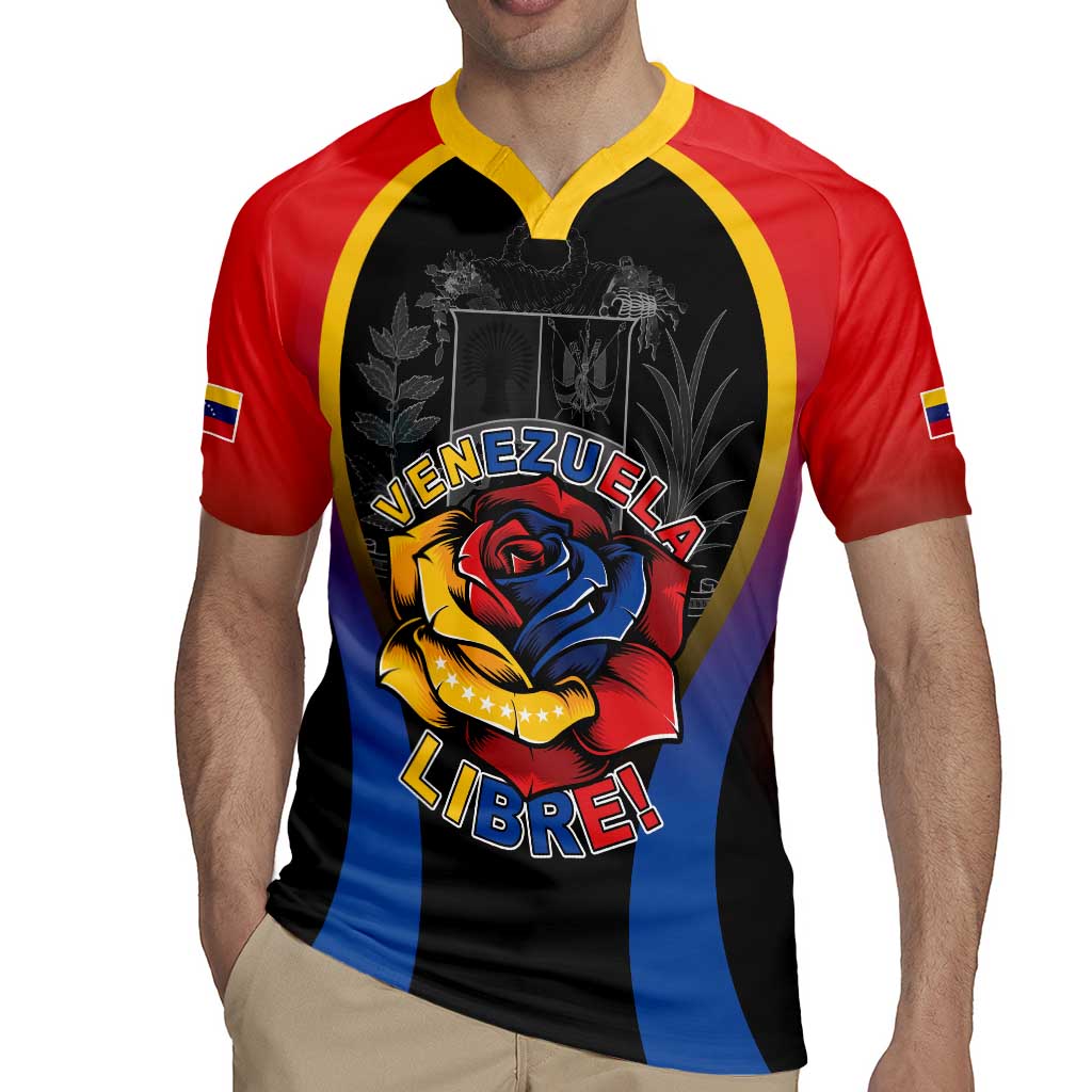 Venezuela Libre Rugby Jersey Freedom And National Pride - Wonder Print Shop