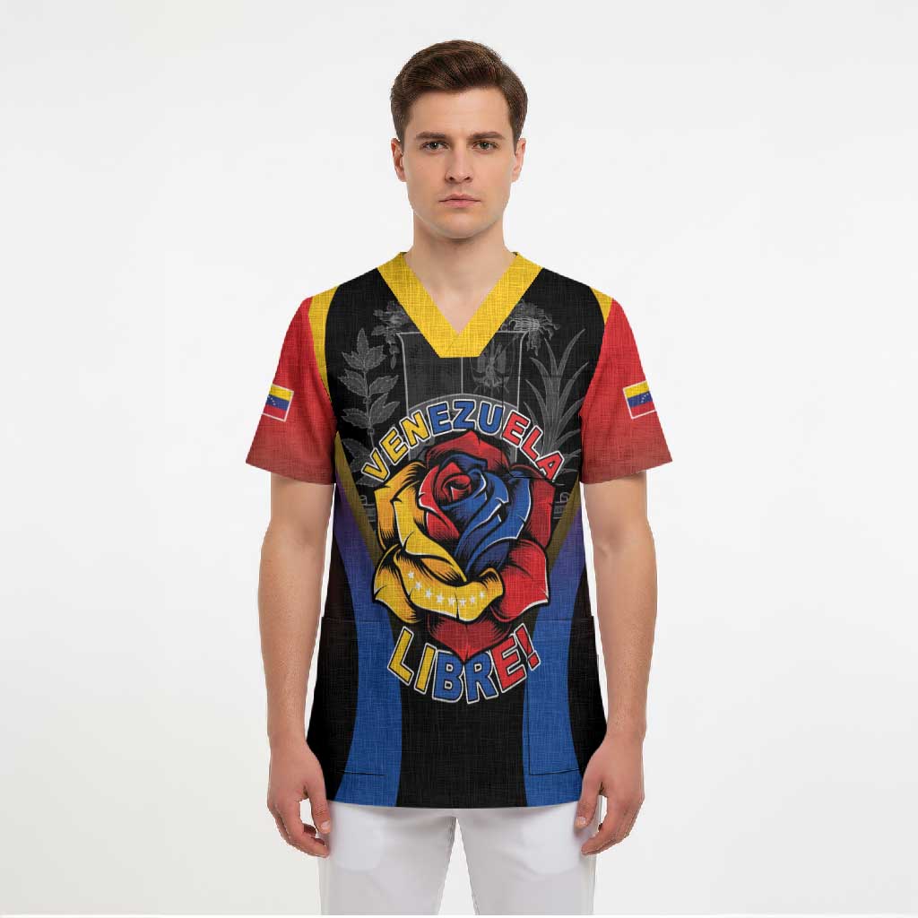 Venezuela Libre Scrub Top Freedom And National Pride - Wonder Print Shop