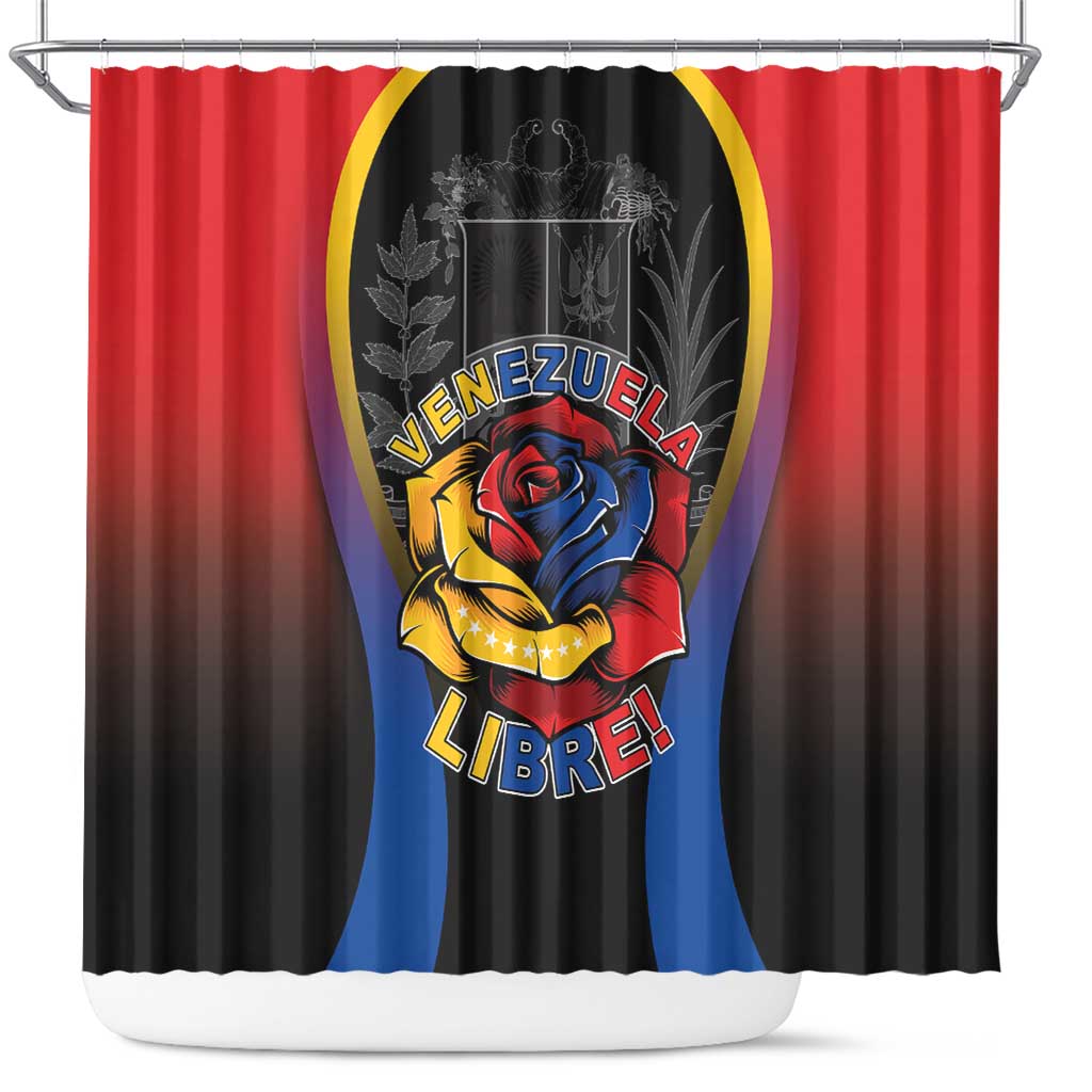 Venezuela Libre Shower Curtain Freedom And National Pride - Wonder Print Shop